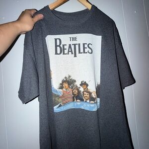 Men The Beatles Gray Short Sleeve Tee
